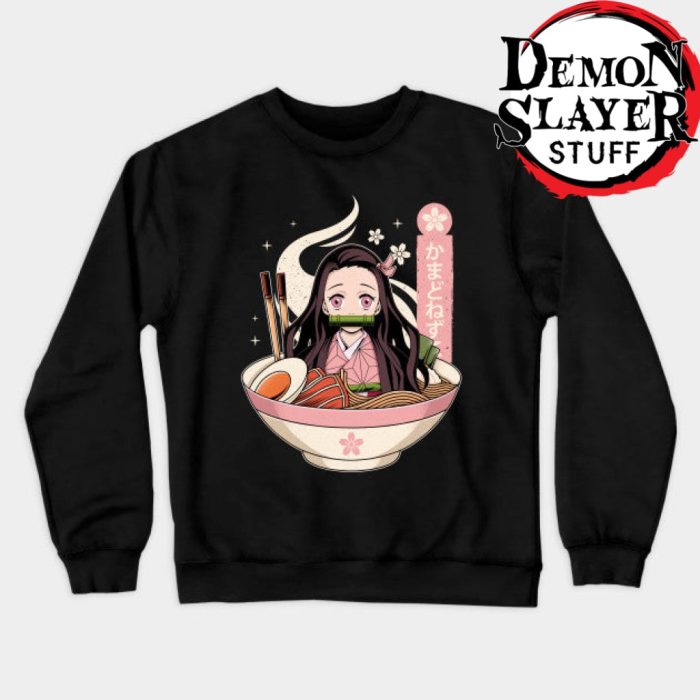 Nezuko In The Ramen Sweatshirt Black / S