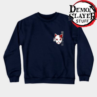 Tanjiro Mask Demon Slayer Sweatshirt Navy Blue / S