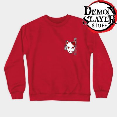 Tanjiro Mask Demon Slayer Sweatshirt Red / S