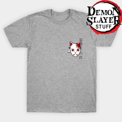 Tanjiro Mask Demon Slayer T-Shirt Gray / S