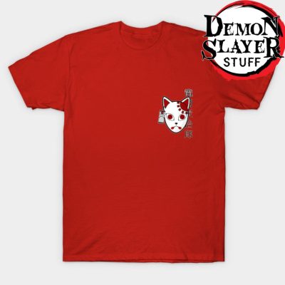 Tanjiro Mask Demon Slayer T-Shirt Red / S