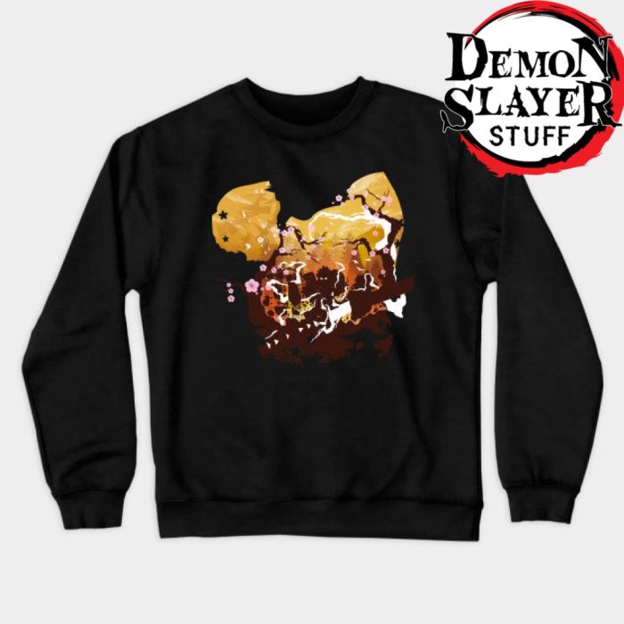 Zenitsu Demon Slayer Sweatshirt Black / S