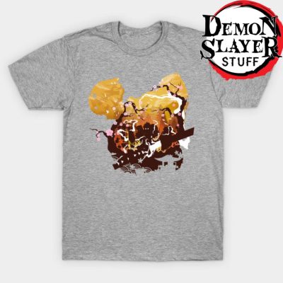 Zenitsu Demon Slayer T-Shirt Gray / S
