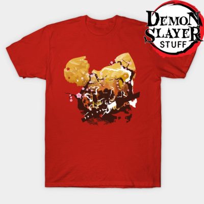 Zenitsu Demon Slayer T-Shirt Red / S
