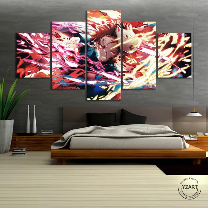 5 Panels HD Anime Boy Picture Kamado Tanjirou Demon Slayer Kimetsu No Yaiba Poster Animation Art 373c3847 a77a 49cc b964 0a3bc7017c18 - Demon Slayer Merch | Demon Slayer Stuff