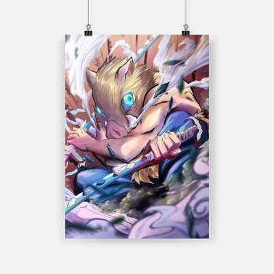 Inosuke Hashibira Demon Slayer Kimetsu No Yaiba Anime Wall Art Canvas Decoration Poster Prints Living Room.jpg 640x640 10 - Demon Slayer Merch | Demon Slayer Stuff