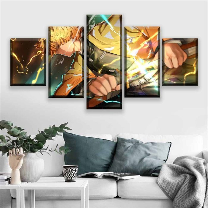 Poster Canvas Print Wall Artwork 5 Pieces Demon Slayer Kimetsu No Yaiba Comic HD Painting Modular fae7cc01 1b93 4d91 8e14 d1a1a4499aac - Demon Slayer Merch | Demon Slayer Stuff