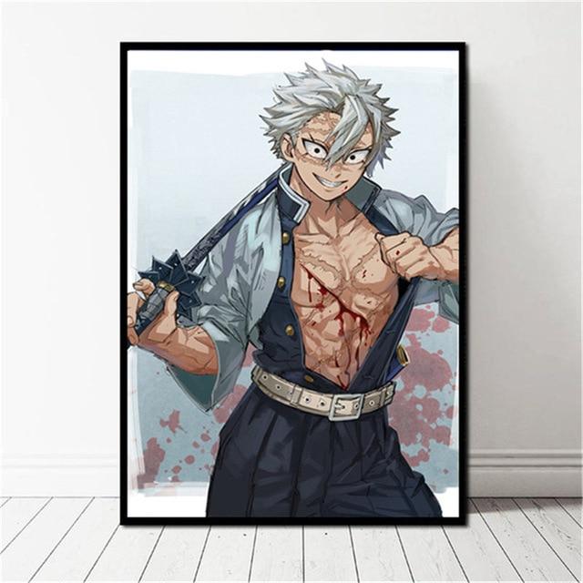 Sanemi Shinazugawa Nordic Wall Art Printed Poster