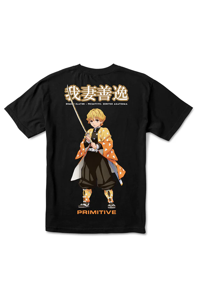 primitive tee zenitsu agatsuma tee - Demon Slayer Merch | Demon Slayer Stuff