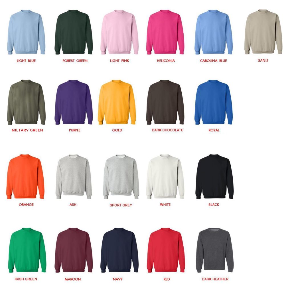 sweatshirt color chart - Demon Slayer Store