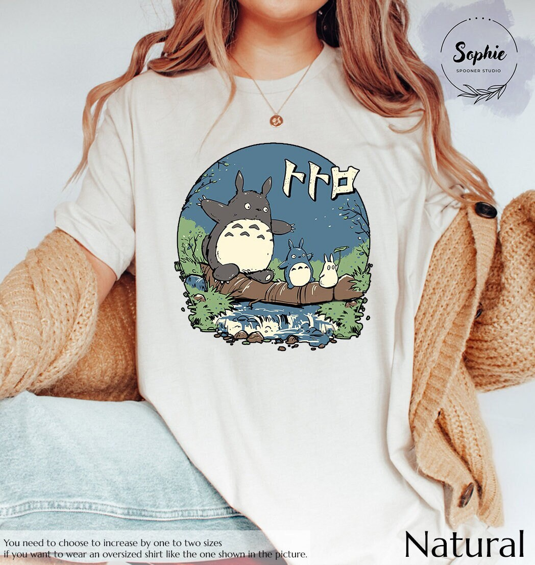 Studio Ghibli My Neighbor Totoro Friends T shirt - Demon Slayer Merch | Demon Slayer Stuff