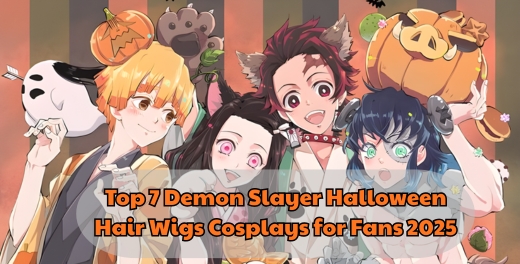 Top 7 Demon Slayer Halloween Hair Wigs Cosplays for Fans 2025 - Demon Slayer Merch | Demon Slayer Stuff